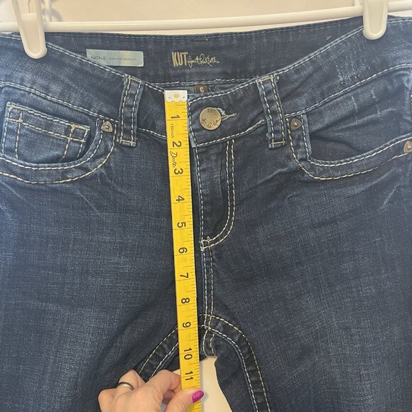 kut from the kloth Women’s Jeans Size 6 Natalie Bootcut Zipper Stretch Pockets - Picture 6 of 16